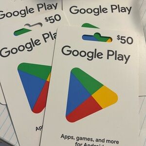 Google Play $150 Gift Card Trio